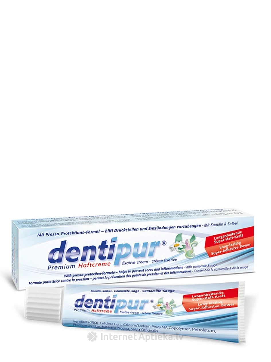 Dentipur Premium proteesi fikseeriv kreem, 40 ml | internetaptieka.lv