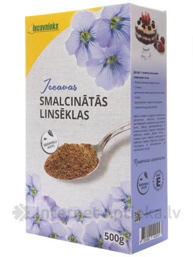 Smalcinātas linsēklas Iecavnieks, 500 g | internetaptieka.lv