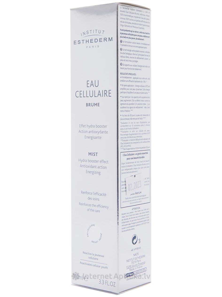 Institut Esthederm Celulārā (šūnu) ūdens izsmidzinātājs, 100 ml | internetaptieka.lv