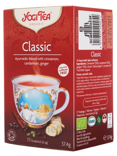 Tēja Yogi Classic, 37.4 g | internetaptieka.lv