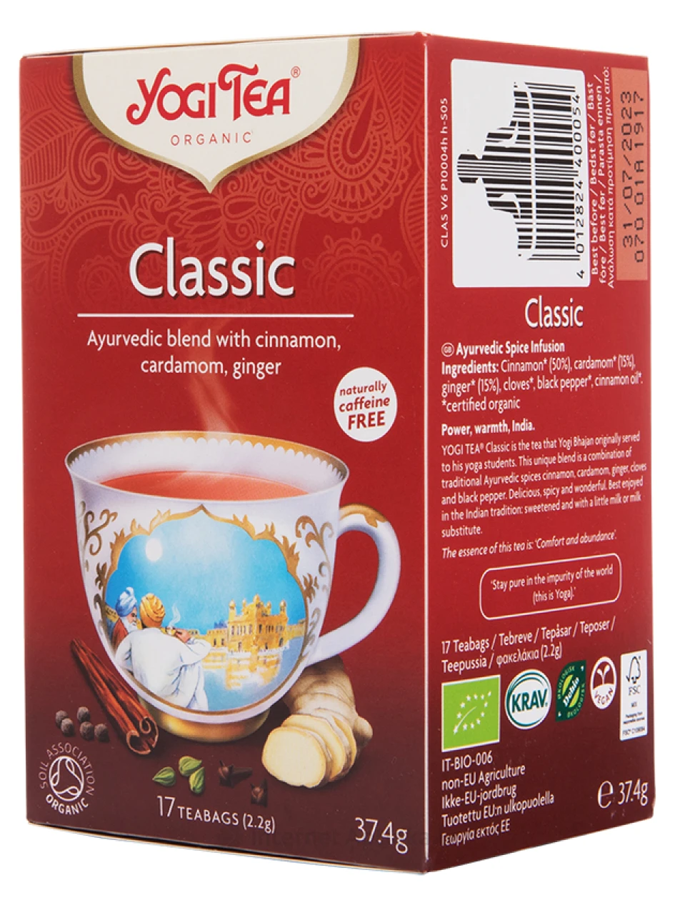 Tēja Yogi Classic, 37.4 g | internetaptieka.lv