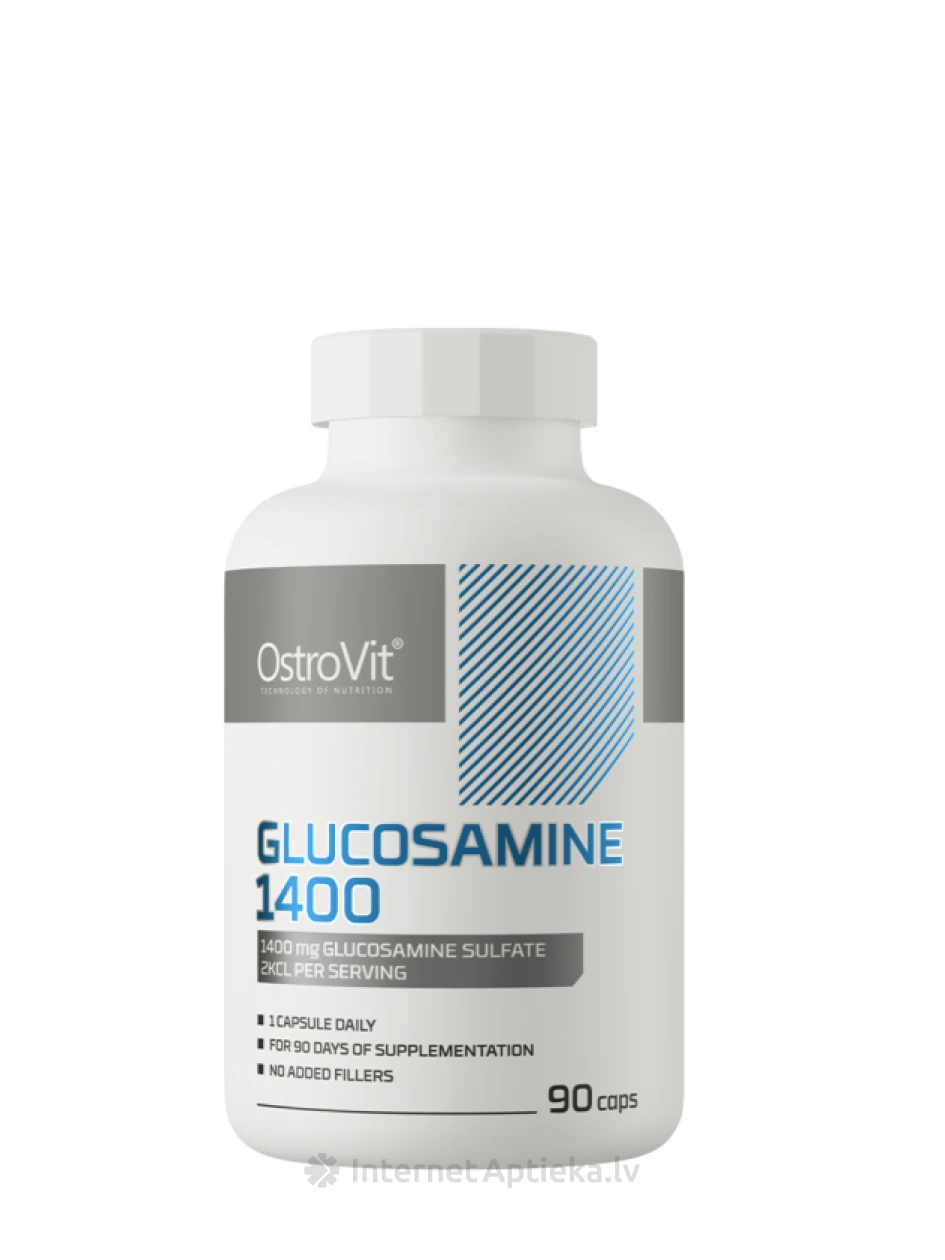 OstroVit Glucosamine 1400 mg kapsulas, 90 gb. | internetaptieka.lv