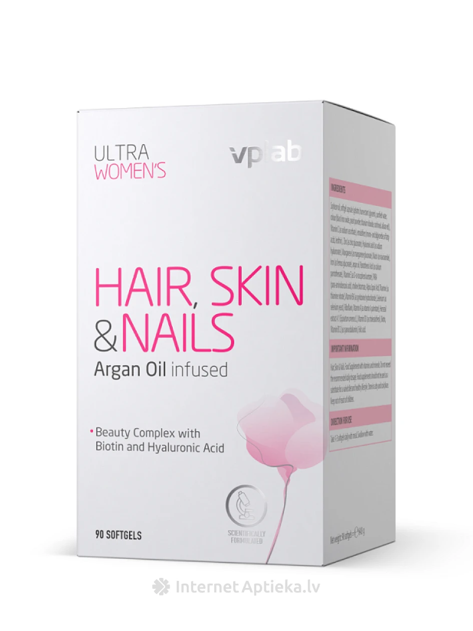 VPLAB Ultra Women’s Hair,Skin & Nails, 90 mīkstās kapsulas | internetaptieka.lv