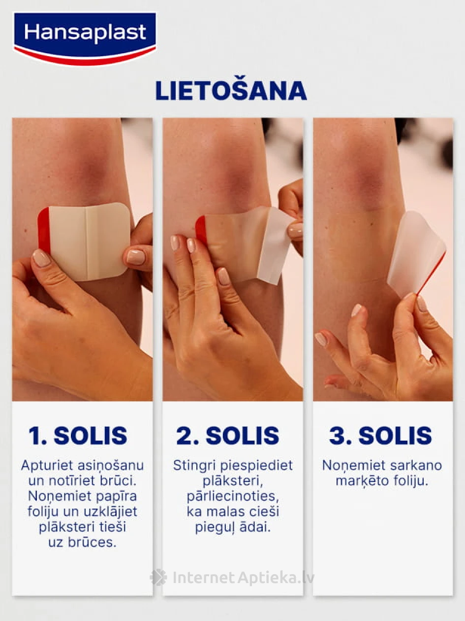 Hansaplast Second Skin Protection hüdrokolloidsed plaastrid, 6 tk. | internetaptieka.lv