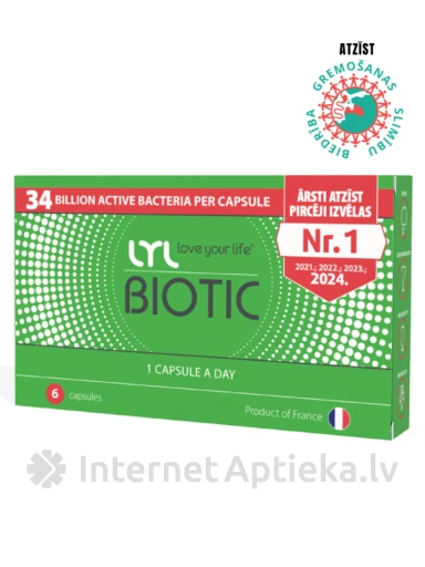 LYLBIOTIC, 6 капсул | internetaptieka.lv