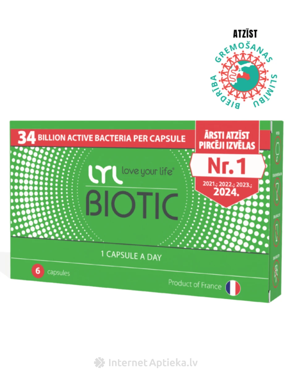 LYLBIOTIC, 6 капсул | internetaptieka.lv