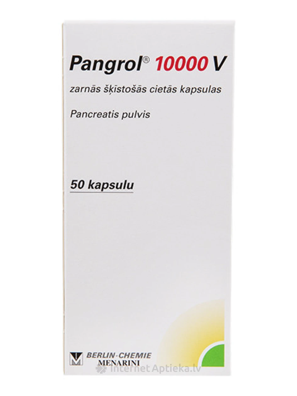 Pangrol 10000 V, 50 kapsulas | internetaptieka.lv