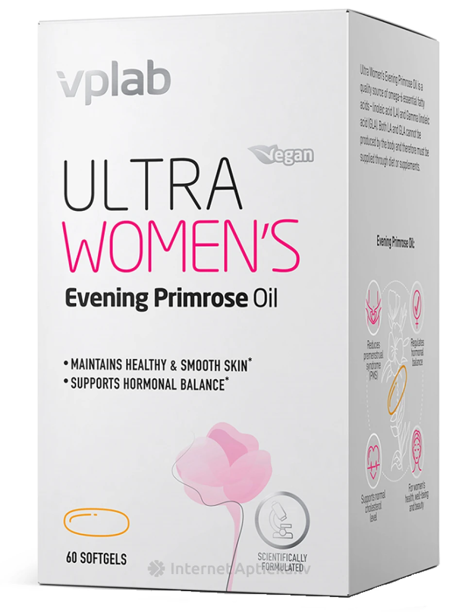 VPLab Ultra Women's Evening Primrose oil kapsulas, 60 gb. | internetaptieka.lv