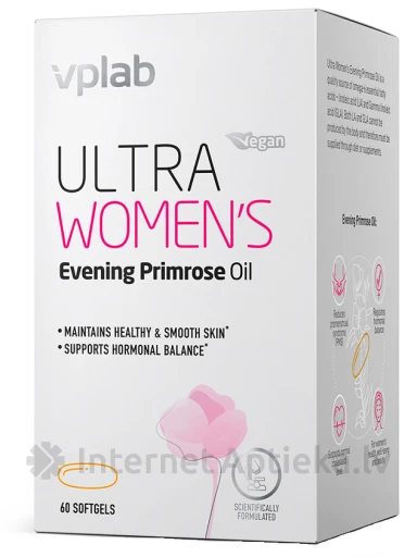 VPLab Ultra Women's Evening Primrose oil kapsulas, 60 gb. | internetaptieka.lv