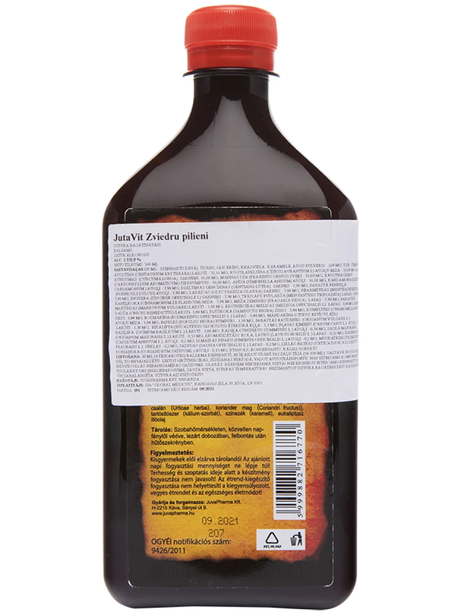 Rootsi palsam JutaVit Rootsi tilgad, 500 ml | internetaptieka.lv