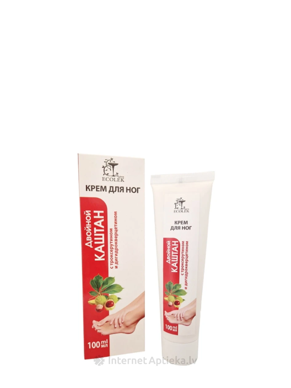 Ecolek Double Chestnut trokserutiini ja dihüdrokvertsetiiniga, 100 ml | internetaptieka.lv
