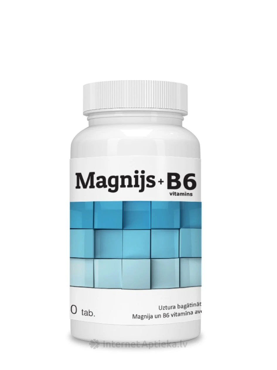 Magneesium + B6-vitamiin tabletti, 30 tk. | internetaptieka.lv