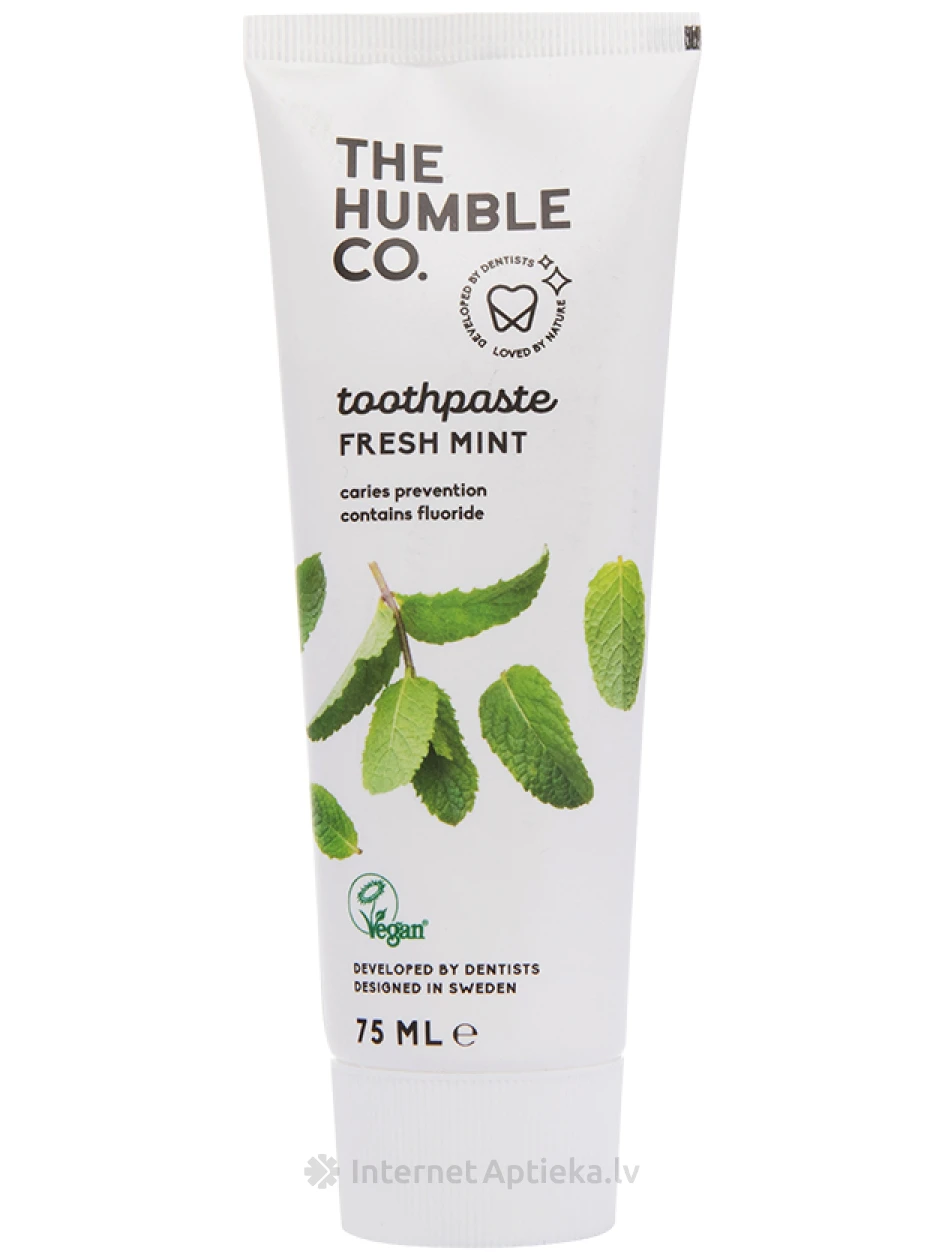 HUMBLE hambapasta – FRESH MINT fluoriidiga, 75 ml | internetaptieka.lv