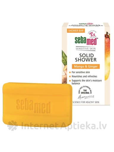 SEBAMED MANGO & GINGER твёрдое средство для душа, 100 г | internetaptieka.lv