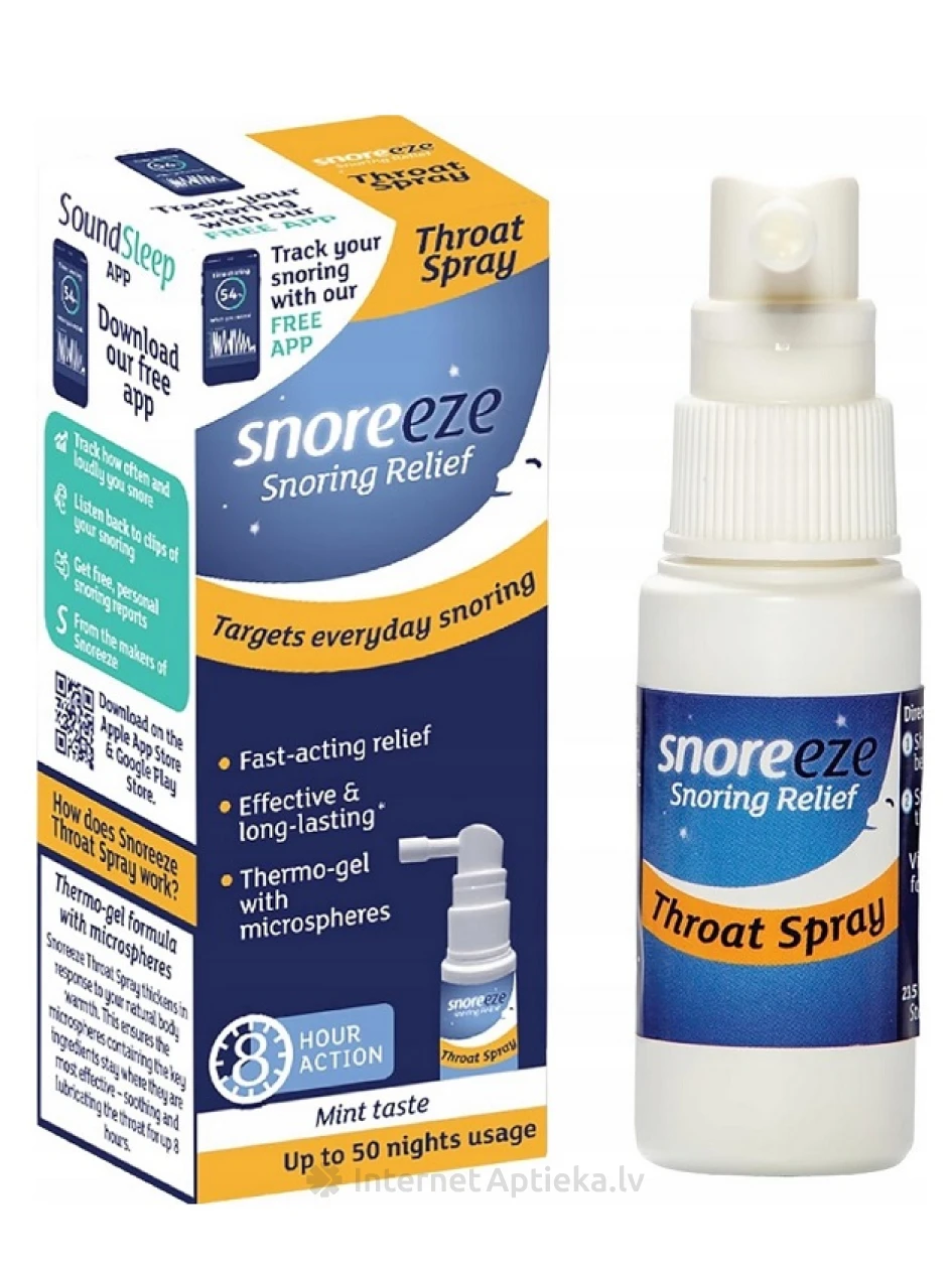SNOREEZE kurgusprei norskamiseks, 23,5 ml | internetaptieka.lv