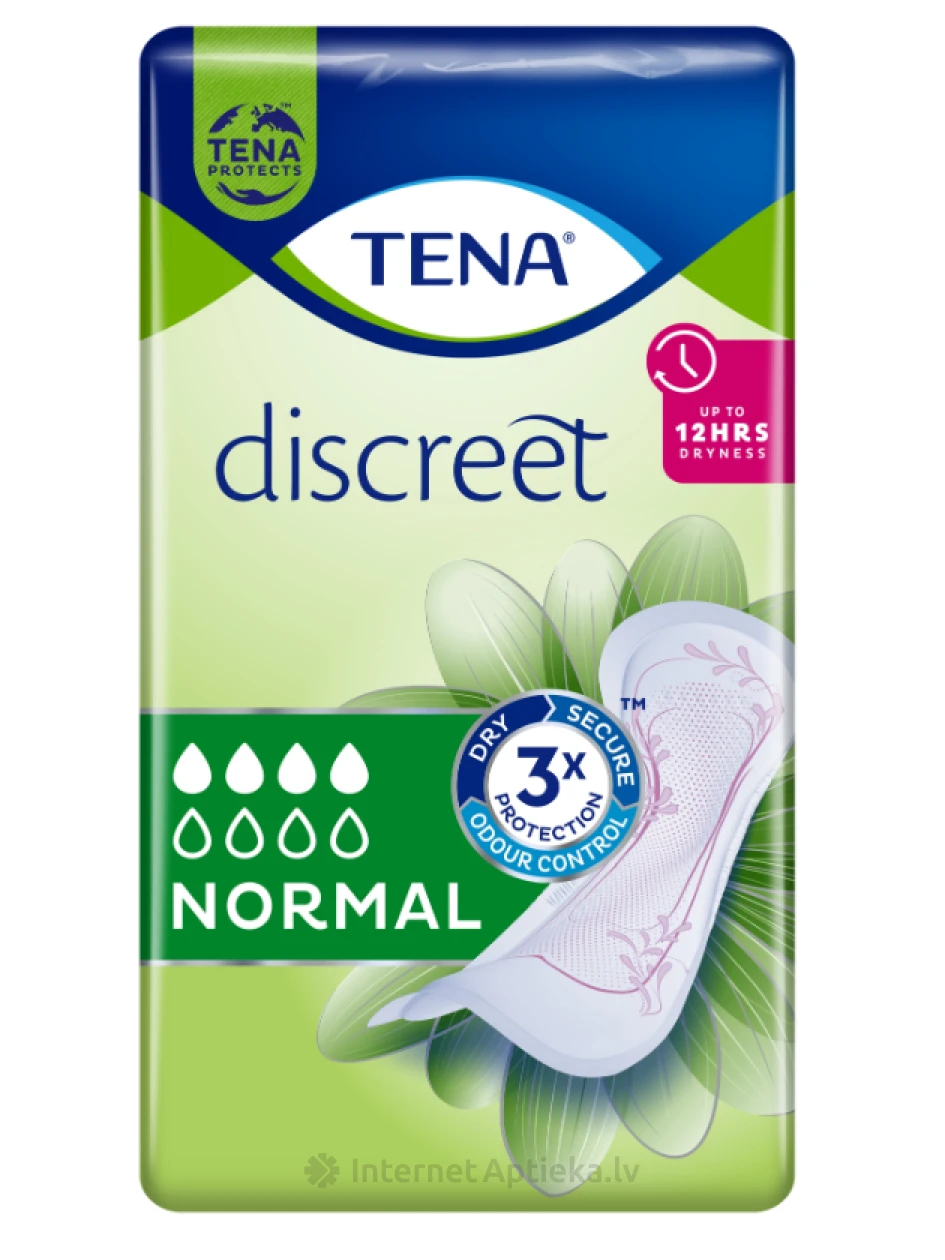 TENA Discreet Normal гигиенические прокладки, 12 шт. | internetaptieka.lv