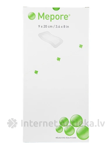 Mepore sterils plāksteris 9 x 20 cm, 30 gb. | internetaptieka.lv