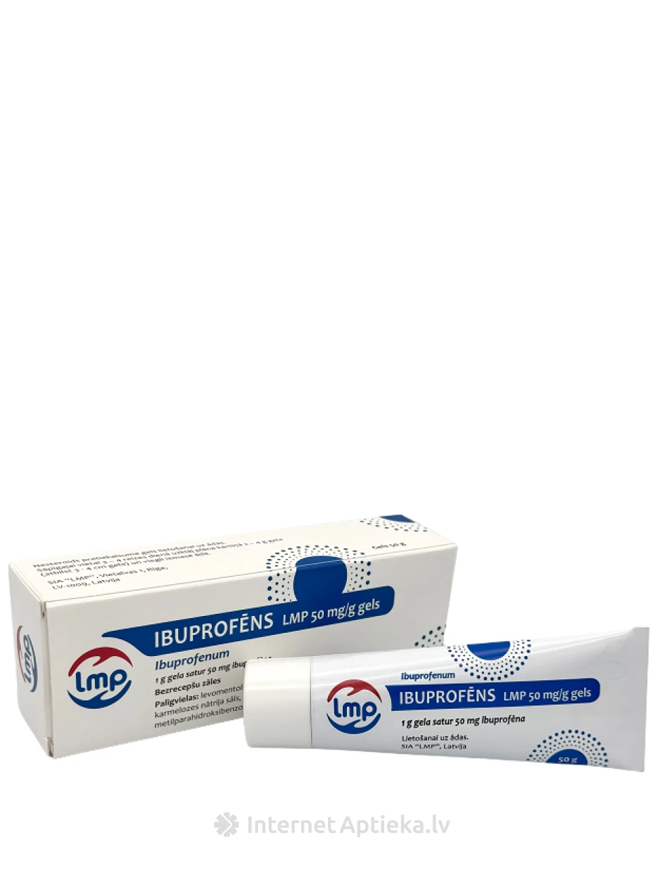 Ibuprofēns LMP 50mg/g gēls, 50 g | internetaptieka.lv