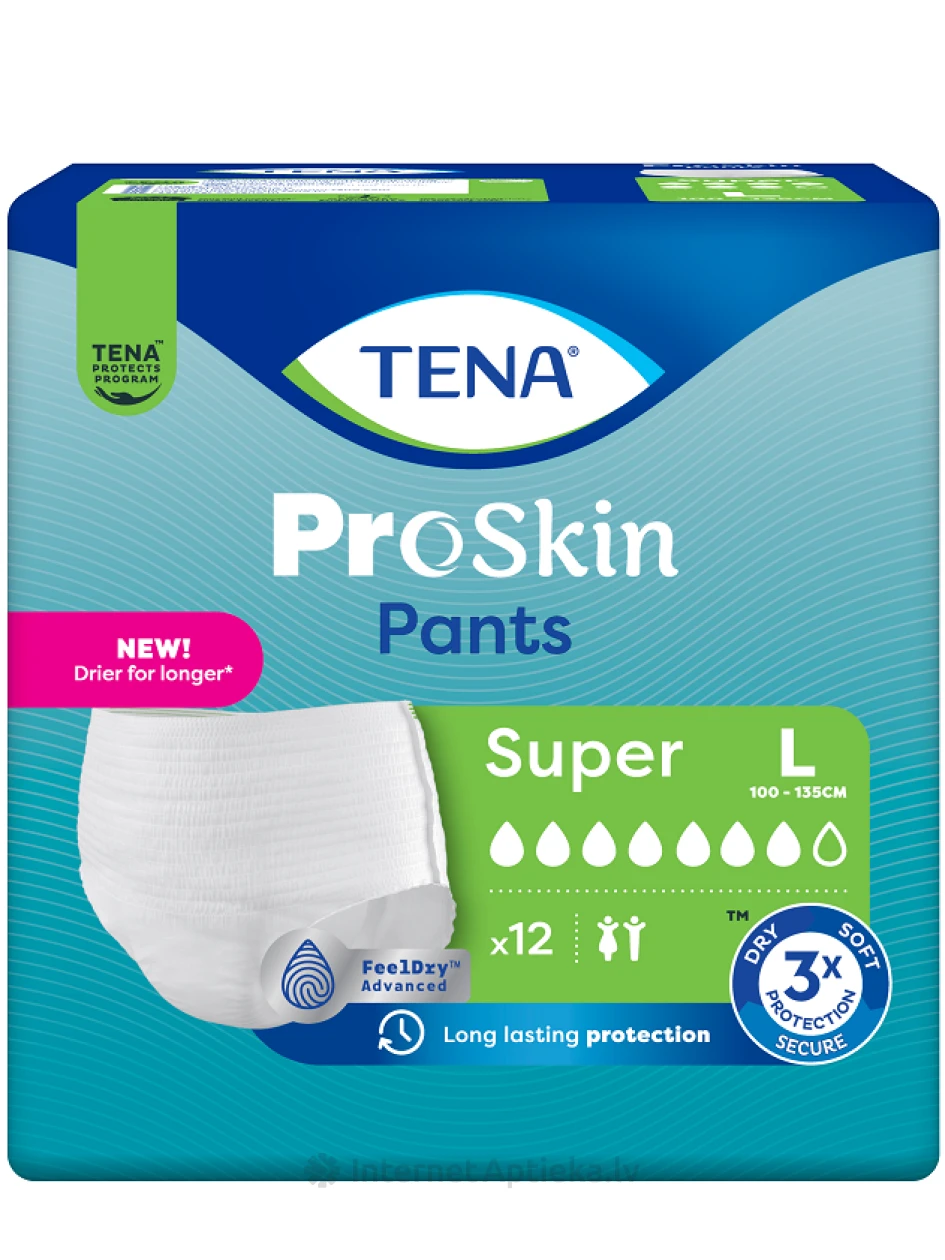 TENA Pants Super L aluspüksid, 12 tk. | internetaptieka.lv