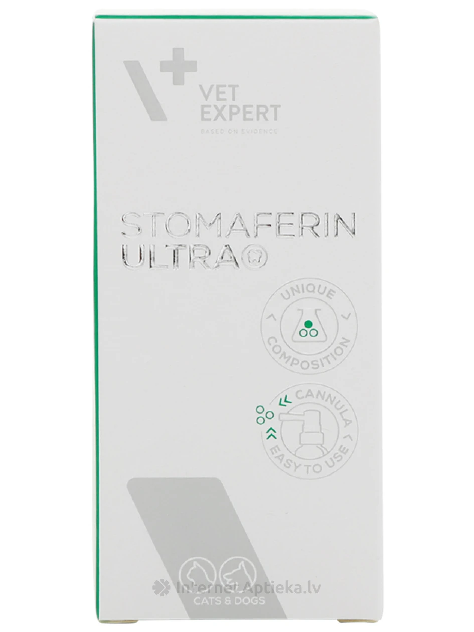 VetExpert stomaferin ultra для полости рта собак и кошек, 30 мл | internetaptieka.lv