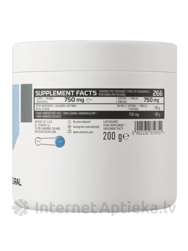 OstroVit Gaba pulveris, 200 g | internetaptieka.lv
