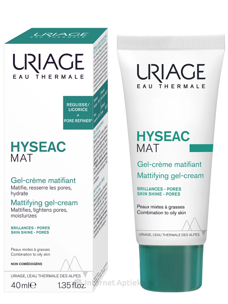 URIAGE Hyseac Mat Матирующий гель-крем, 40 мл | internetaptieka.lv