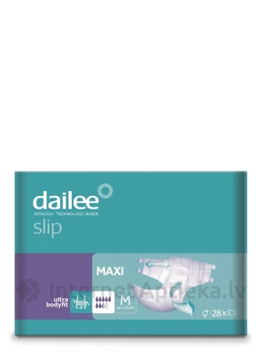 Подгузники Dailee slip maxi M, 28 шт. | internetaptieka.lv