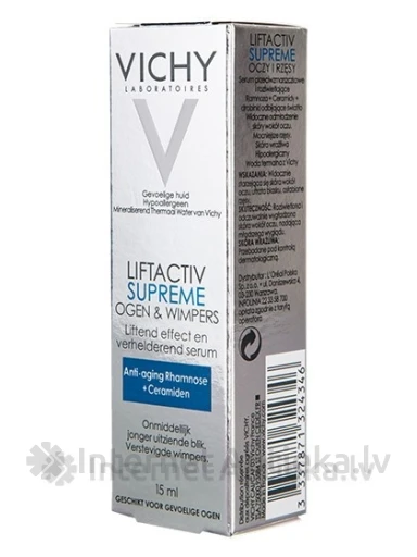 Vichy Liftactiv Serum 10 Eyes & Lashes сыворотка для глаз и ресниц, 15 мл | internetaptieka.lv