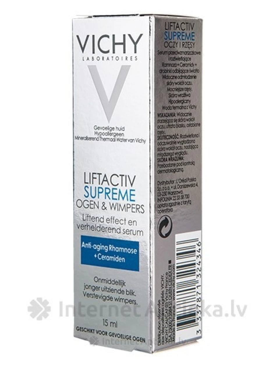 Vichy Liftactiv Serum 10 Eyes & Lashes сыворотка для глаз и ресниц, 15 мл | internetaptieka.lv