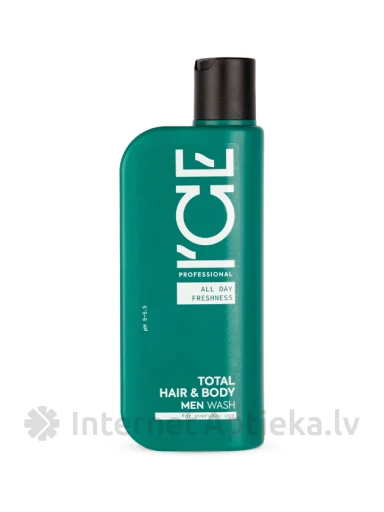 ICE Professional MEN Matu un ķermeņa mazgāšanas līdzeklis vīriešiem ikdienas lietošanai, 250 ml | internetaptieka.lv