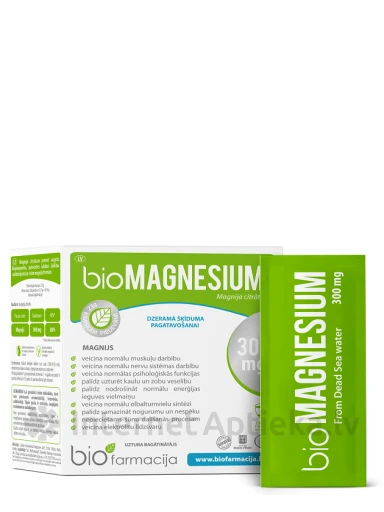 Biofarmacija Magnesium 300 мг порошок, 28 пакетика | internetaptieka.lv