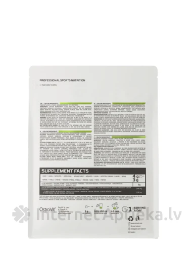 OstroVit Creatine Monohydrate Green apple pulveris, 300 g | internetaptieka.lv