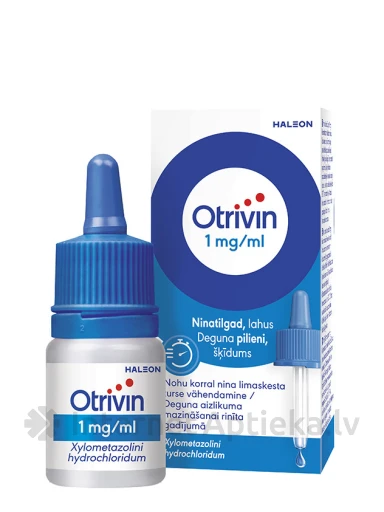 Otrivin deguna pilieni 0,1%, 10 ml | internetaptieka.lv