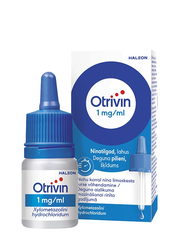 Otrivin 1 mg/ml deguna pilieni, šķīdums