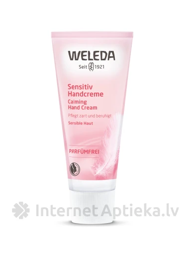 Weleda Sensitive успокаивающий крем для рук для чувствительной кожи, 50 мл | internetaptieka.lv