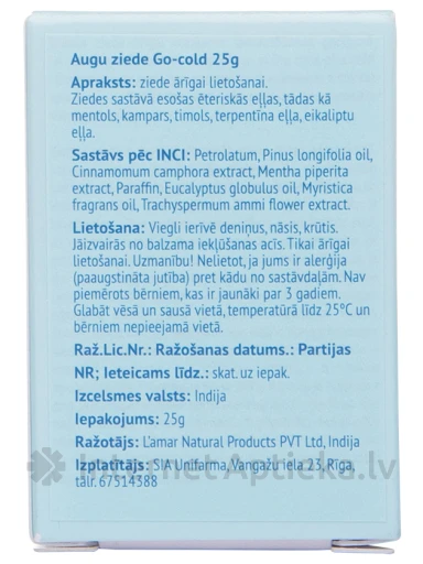 Go Cold Super Rub мазь, 25 г | internetaptieka.lv