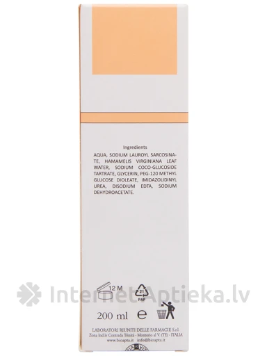 Bioapta Aptaface для жирной кожи с экстрактом Гамамелиса, 200 мл | internetaptieka.lv