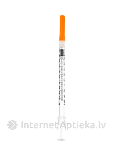 Šļirce 1 ml insulīna injekcijām ar aizsargmehanismu SOL-CARE ar adatu 29G (0,33x12.5mm), 5mm) | internetaptieka.lv