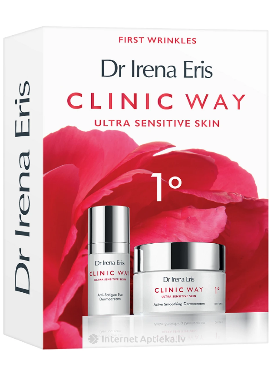 Clinic way 1° first wrinkles komplekts 30+ ar pretnovecošanās sejas + acu krēmiem | internetaptieka.lv