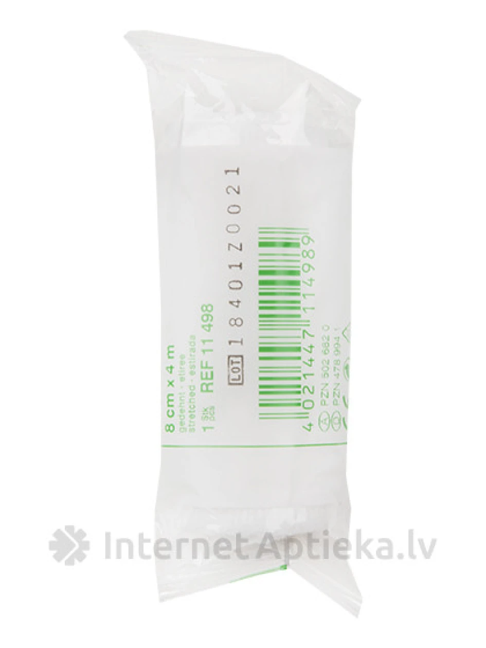 Raucolast повязка в индивидуальной упаковке 4 м X 8 см, 1 шт. | internetaptieka.lv
