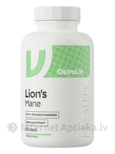 OstroVit Lion's Mane VEGE kapsulas, 60 gb. | internetaptieka.lv