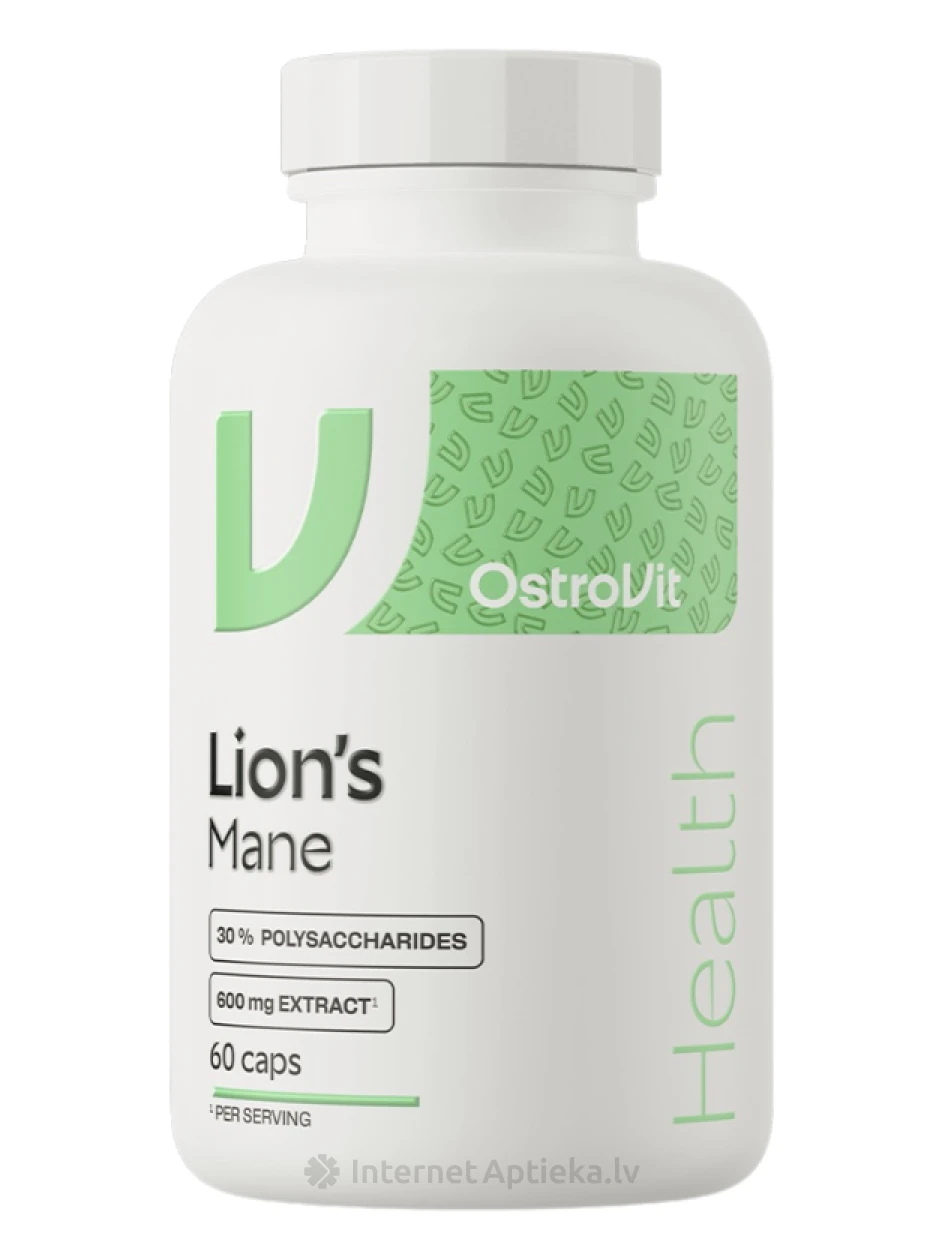OstroVit Lion's Mane VEGE kapsulas, 60 gb. | internetaptieka.lv