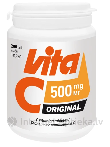 Vitabalans Vita C 500 mg ORIGINAL, 200 tabletti | internetaptieka.lv