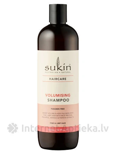 SUKIN Mango ja papaiaga šampoon paksudele juustele, 500 ml | internetaptieka.lv