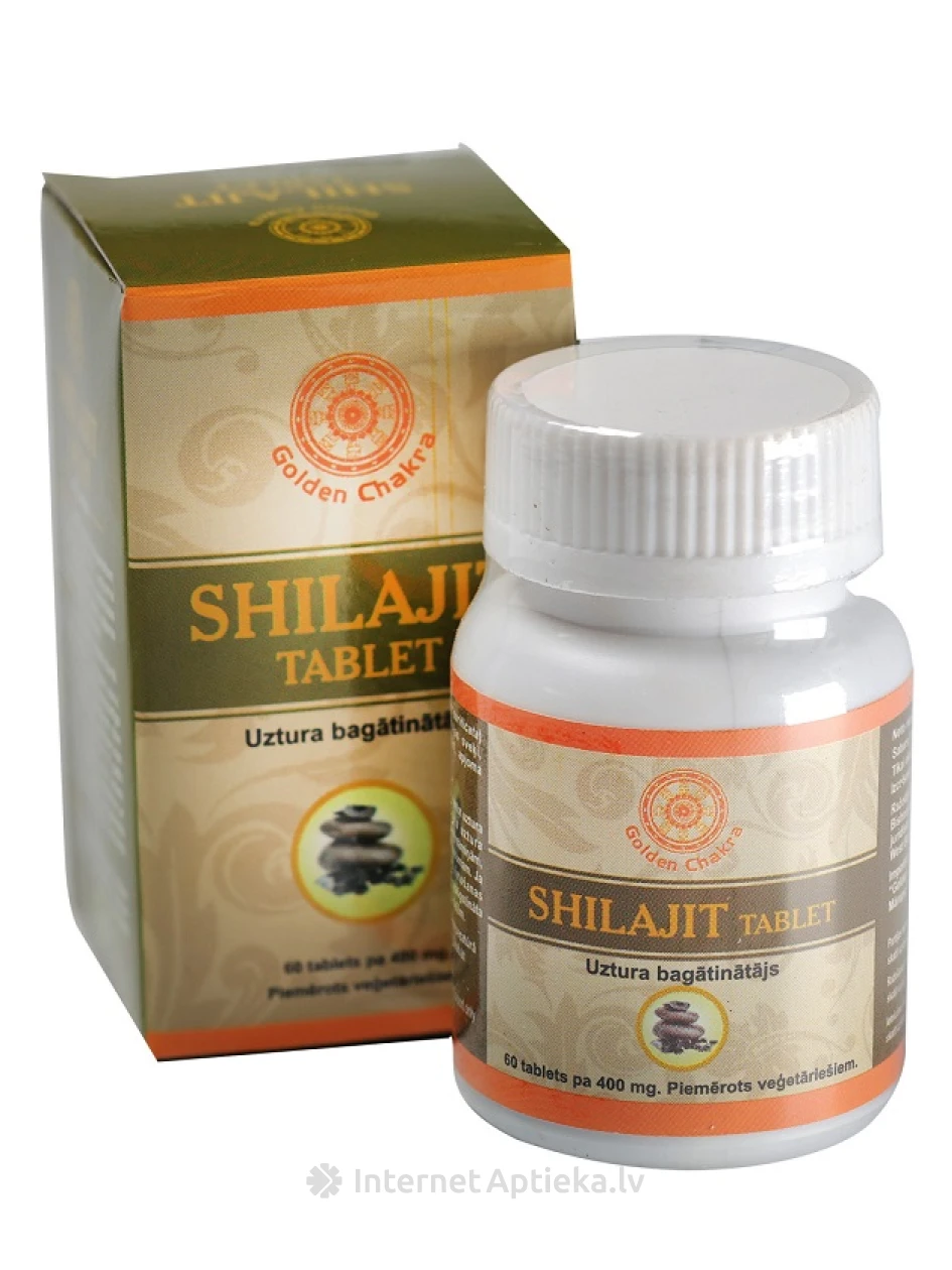Golden Chakra Shilajit, 60 таблеток | internetaptieka.lv