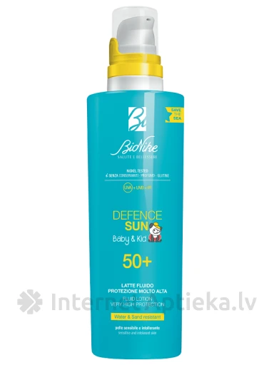 BIONIKE Defence Sun 50+ спрей солнцезащитный лосьон для детей, 200 мл | internetaptieka.lv