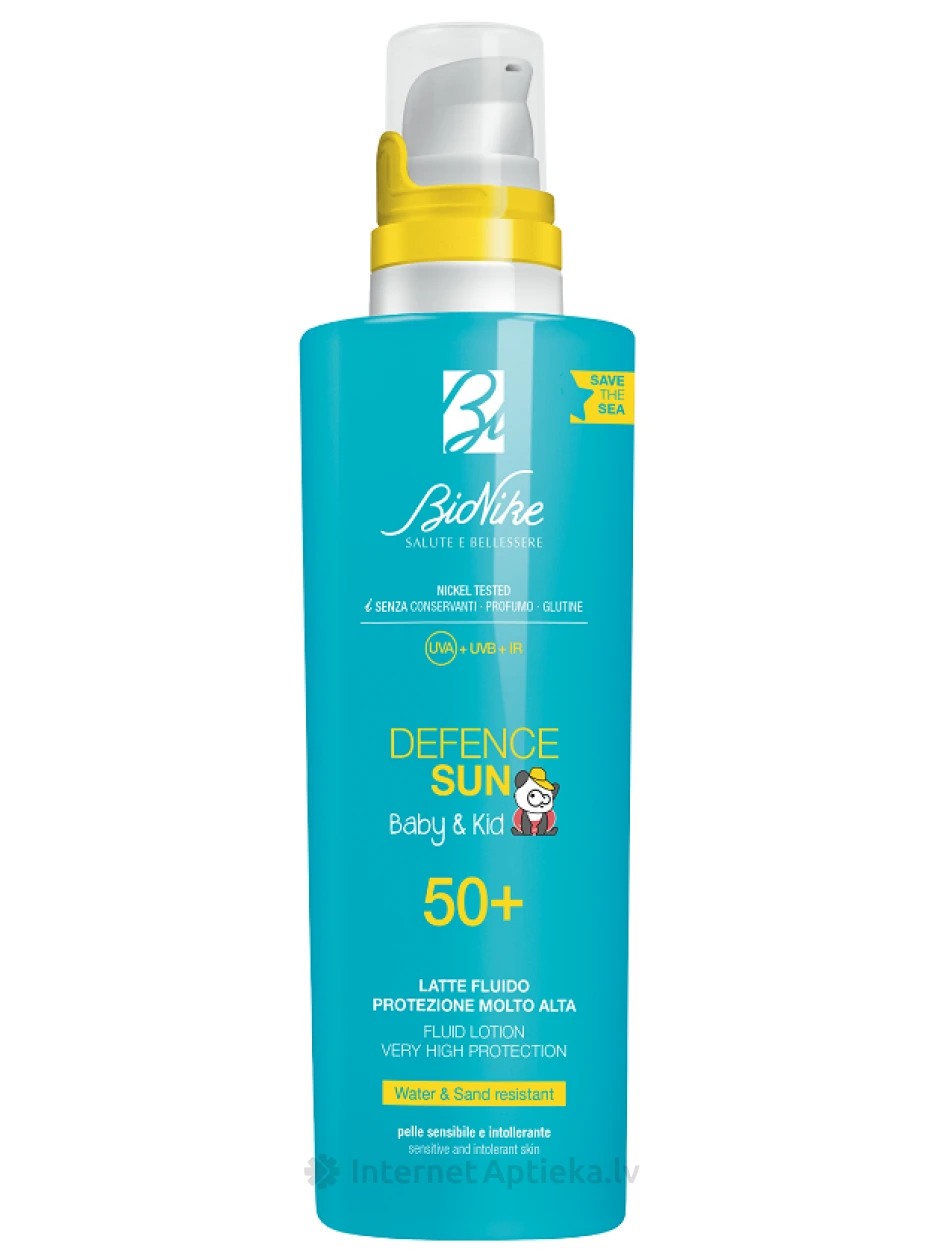 BIONIKE Defence Sun 50+ спрей солнцезащитный лосьон для детей, 200 мл | internetaptieka.lv