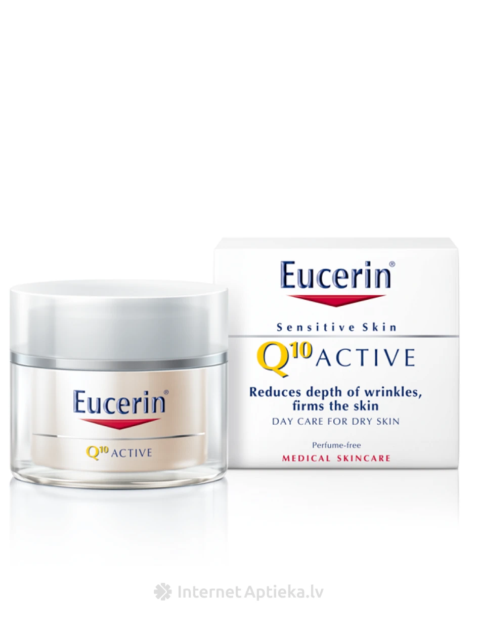 Eucerini kreem Q10 aktiivne kortsudevastane päevakreem, 50 ml | internetaptieka.lv