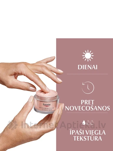 Eucerin Hyaluron-Filler+Elasticity Rose SPF30 dienas krēms, 50 ml | internetaptieka.lv