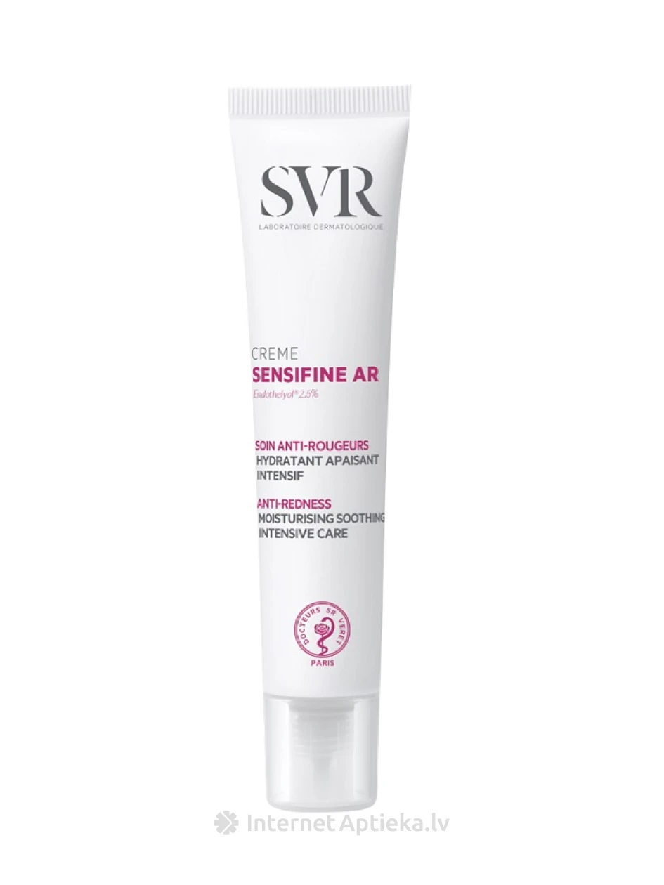 SVR SENSIFINE AR CRÈME näokreem tundliku naha punetuse vähendamiseks, 40 ml | internetaptieka.lv